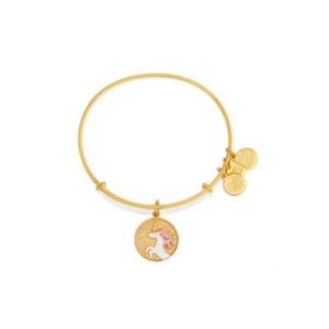 Alex and Ani Gold Glitter Unicorn Bangle